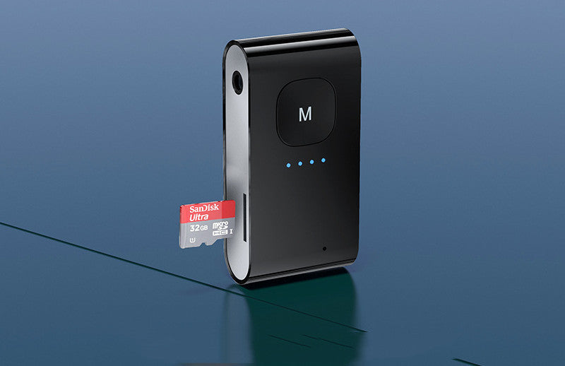 Bluetooth 5.0 Audio Adapter – Transmitter & Receiver with TF Card Playback and AUX Output