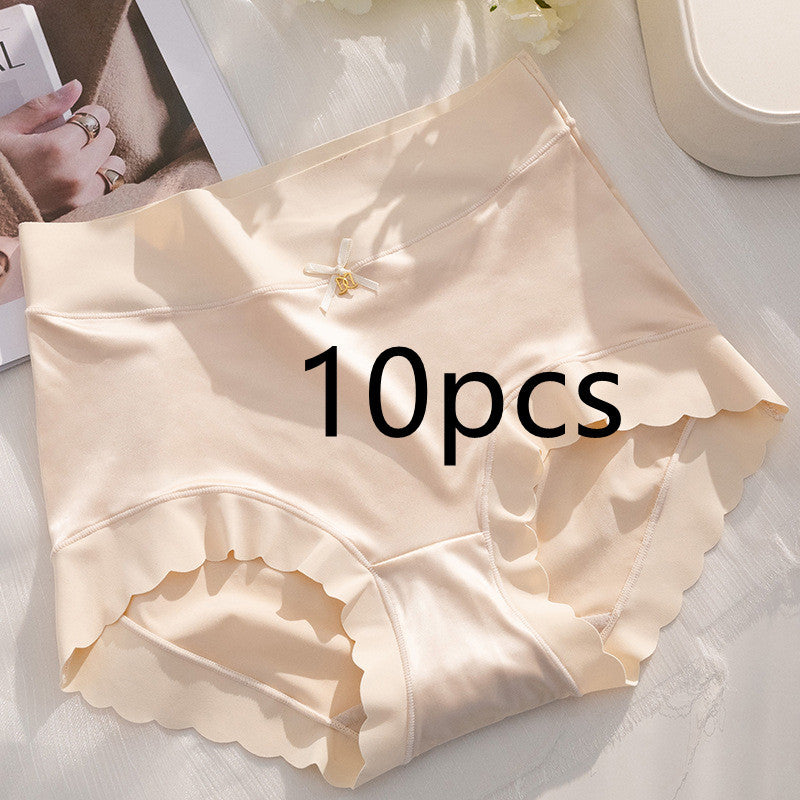 Women’s Seamless Satin ‘Ice Silk’ Underwear – Glossy Finish