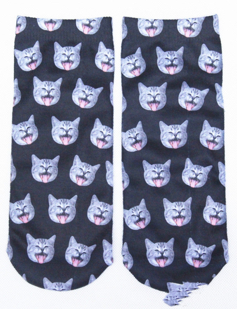 3D Printed Cartoon Flip Flop Socks for Couples
