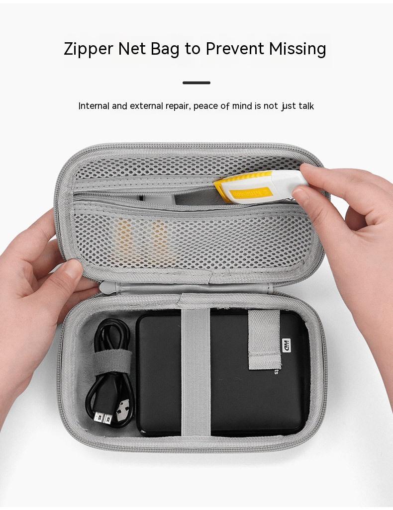 Leather Mobile Hard Disk Digital Storage Bag