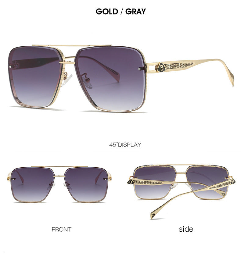 Men's Casual Metal Frame Sunglasses