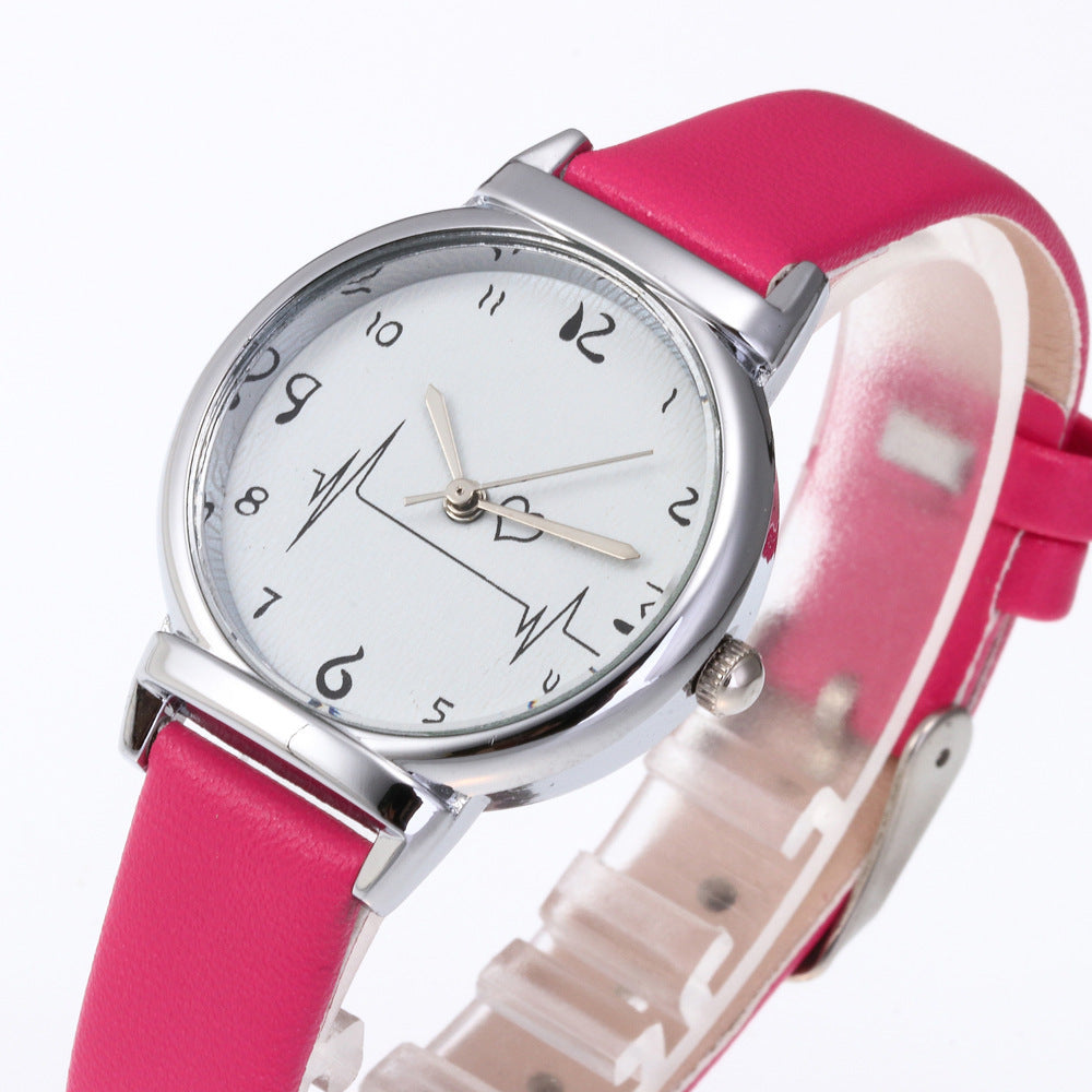 ECG Digital Surface Women's Belt Simple Fashion Trend Quartz Watch