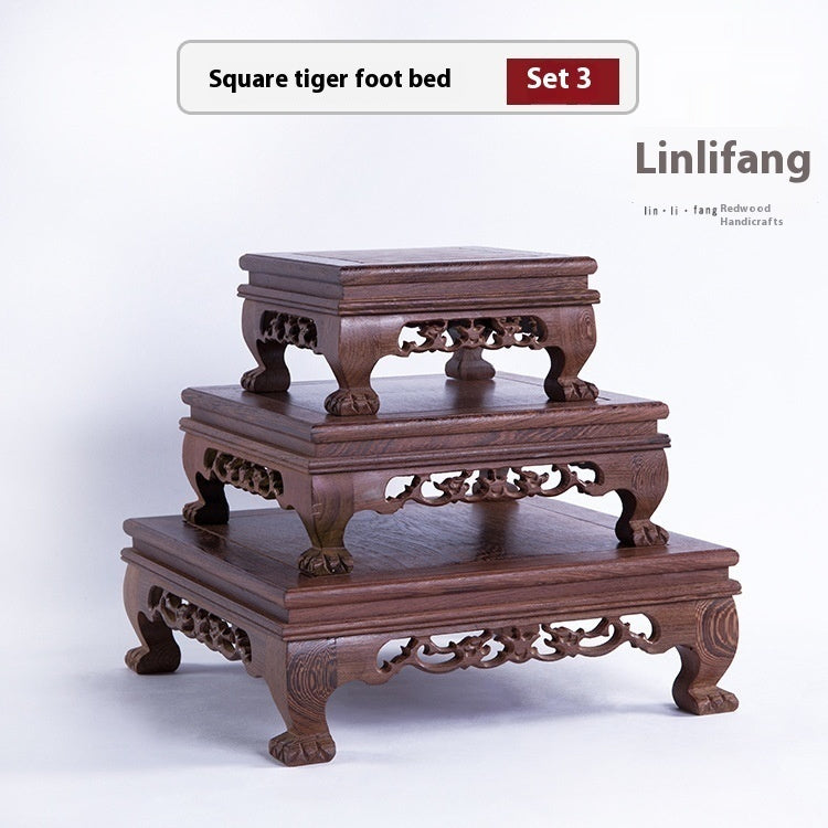 Door Frame Decoration Base Home Carving Solid Wood Crafts Bracket