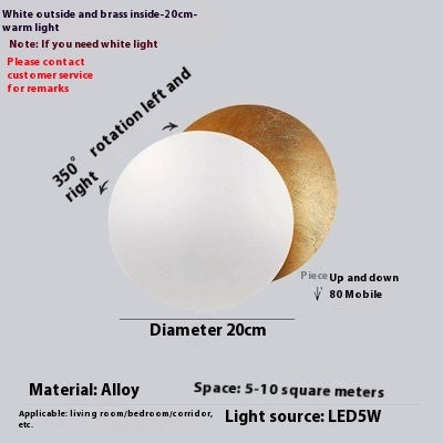 Bedside Wall Lamp Eclipse Stairs Aisle Light
