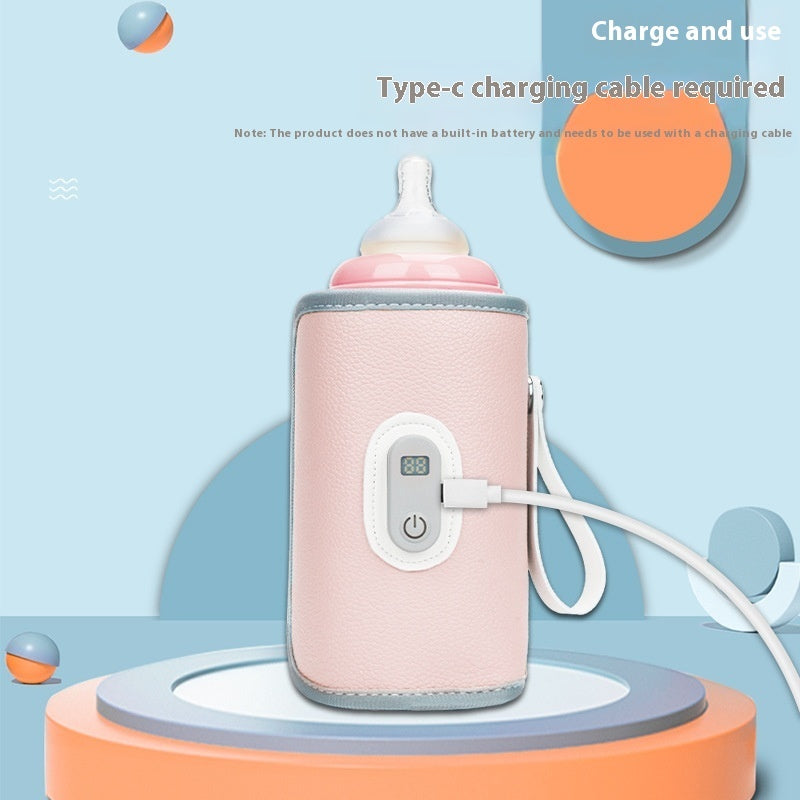 Portable Baby Bottle Warmer – Intelligent Heating & Insulation Cover