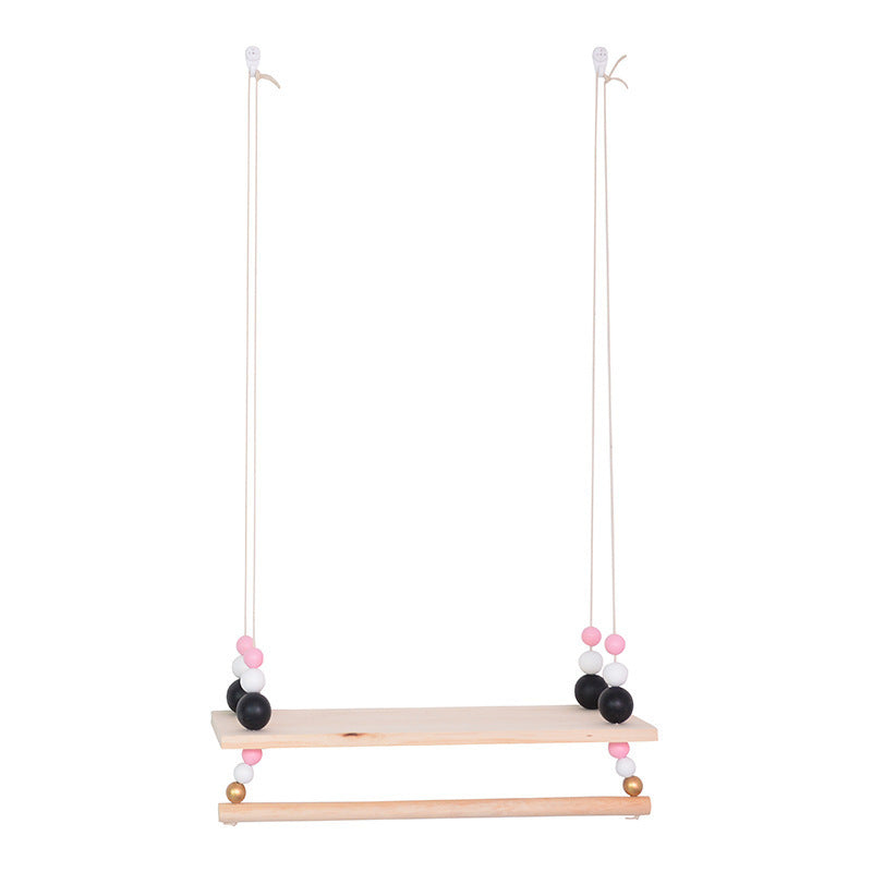 Solid Wood Storage Rack Children's Decorative Coat Rack Home Wall Hanging Storage Rack