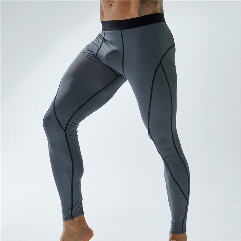 Men’s Workout Sports Leggings – Elastic Tight Fitness Pants