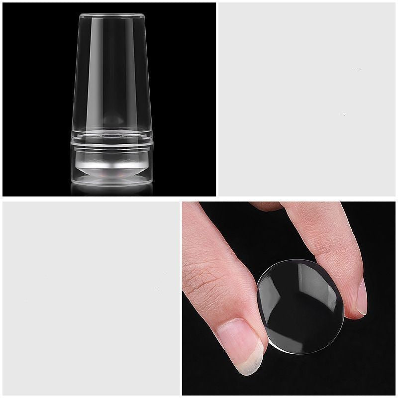 Silicone Nail Stamp Kit For Home Manicure Safe V Line