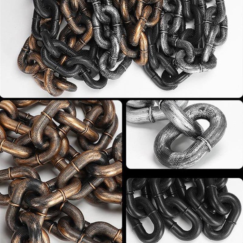Halloween Haunted House Escape Room Bar Decoration Fake Chain Toys