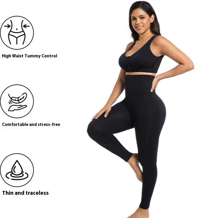 High Waisted Black Yoga Pants – Women’s Nylon Slim Fit Trousers for Fitness and Everyday Wear