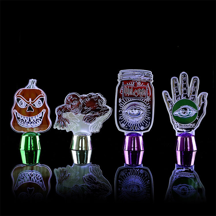 Halloween LED Night Light Desktop Horror Ornaments Lamp Holiday Bar Home Party Decoration Prop