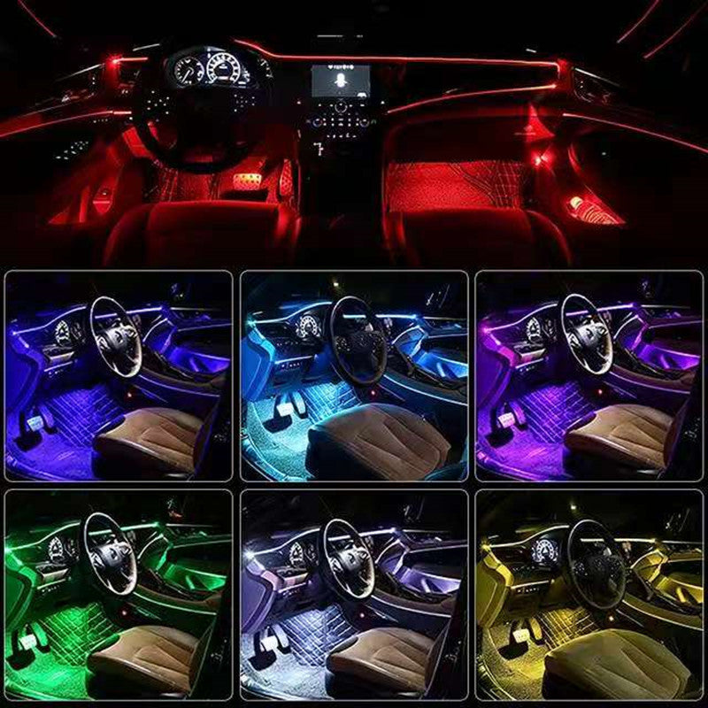 Car USB LED Atmosphere Light – Dashboard & Interior Accent Lamp