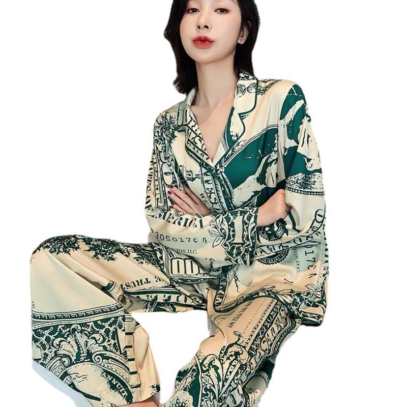 Women's Fashion Casual Printing Home Wear Suit