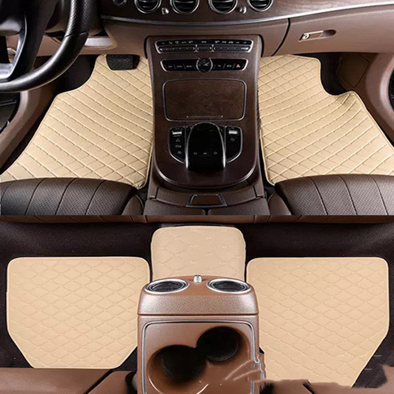 Universal RHD Car Floor Mats – Leather Quilted, Full Surround