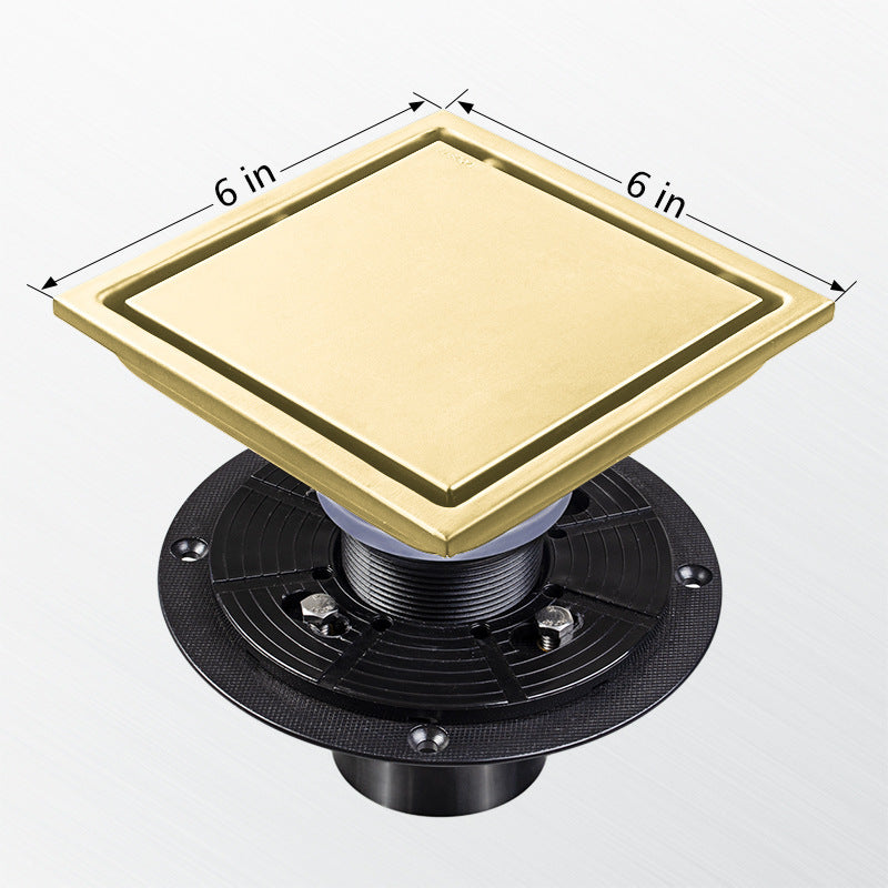 304 Stainless Steel Invisible Floor Drain – Bathroom Deodorizing American-Style Floor Drain