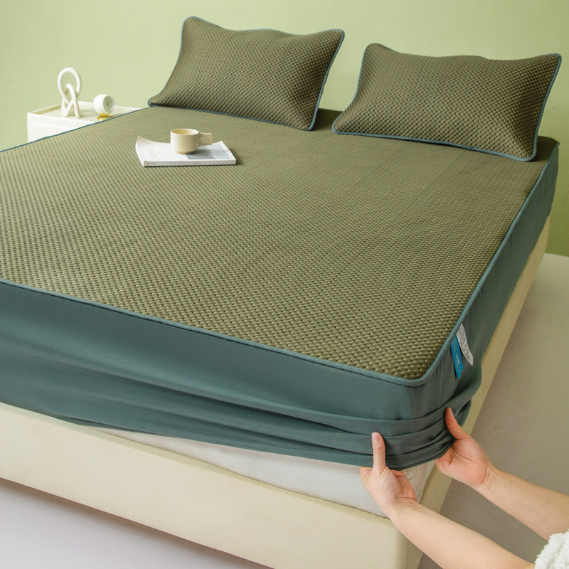 Fitted Sheet Machine Washable Single Double Soft Mat