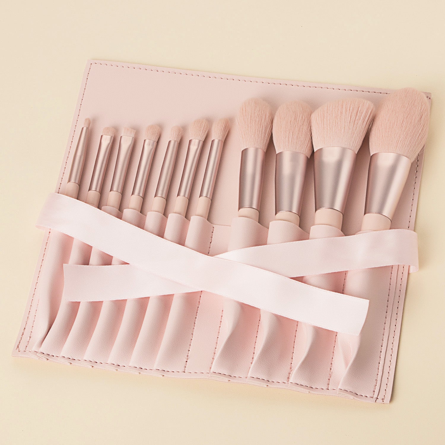 Girls Makeup Brush Kit – Portable Cosmetic Beauty Tools Set