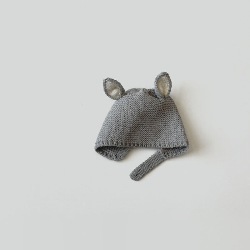 Baby Knitted Winter Hat – Warm Acrylic Dome Cap with Ear Protection for Infants
