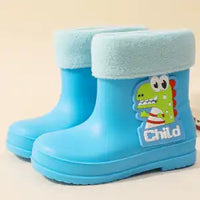 Blue dinosaur with fleece