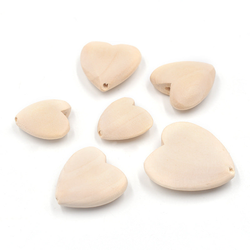 DIY Accessories 20-40MM Wooden Heart – Craft, Decoration, and Handmade Projects