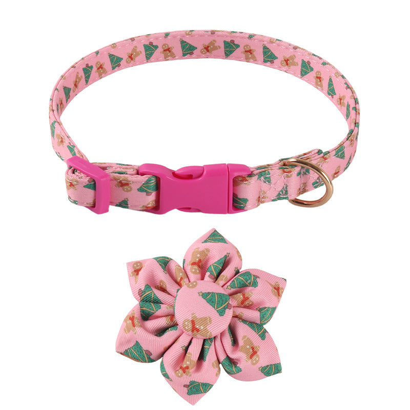 Pet Supplies Design Christmas Series Bow SUNFLOWER Holiday Dog Collar