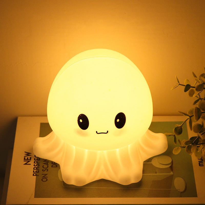 Silicone Jellyfish Night Light With Built In Battery Safe