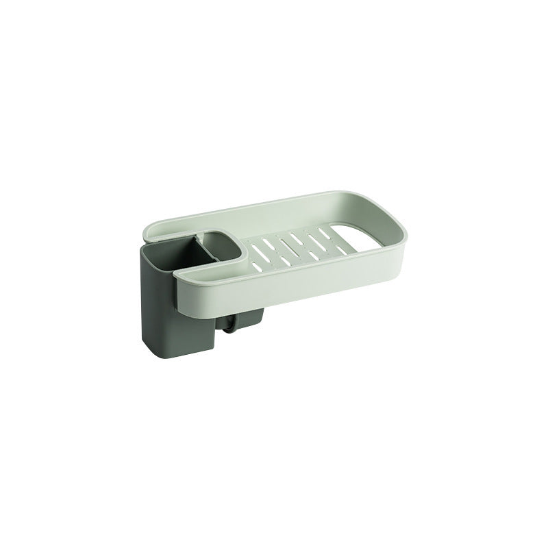 Adjustable Sink Shelf & Drain Rack – Soap, Sponge, Faucet Holder for Kitchen & Bathroom