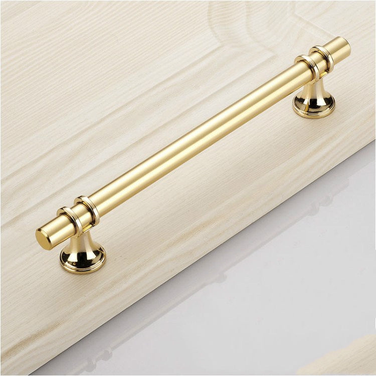 Gold Modern Minimalist American Style Black Cabinet Handle