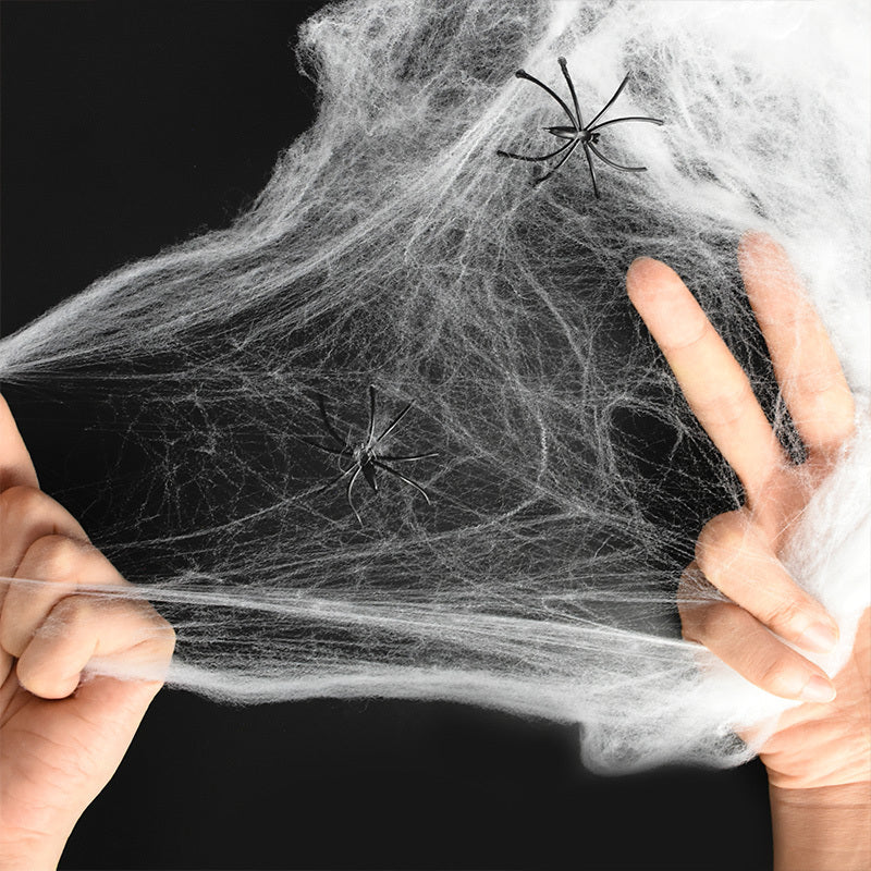 Halloween Supplies Ghost Festival Scene Props Spider Silk Spider Web Accessories