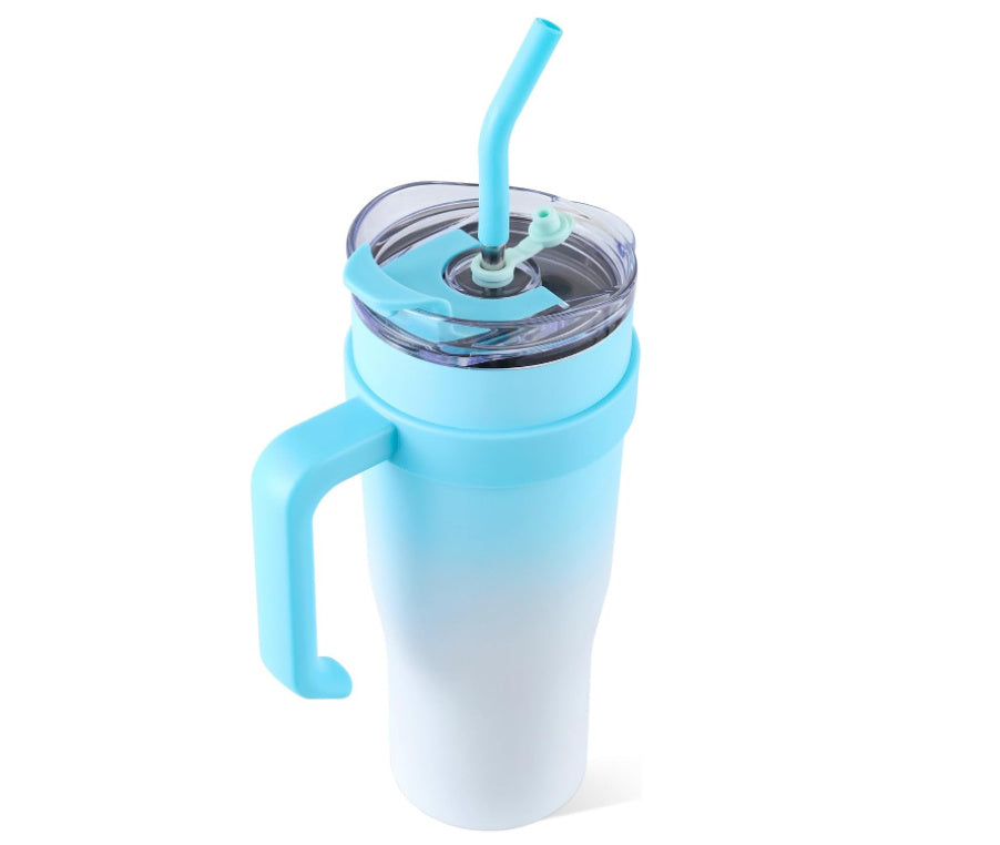 Ochapa 40oz Insulated Tumbler with Handle & Straw
