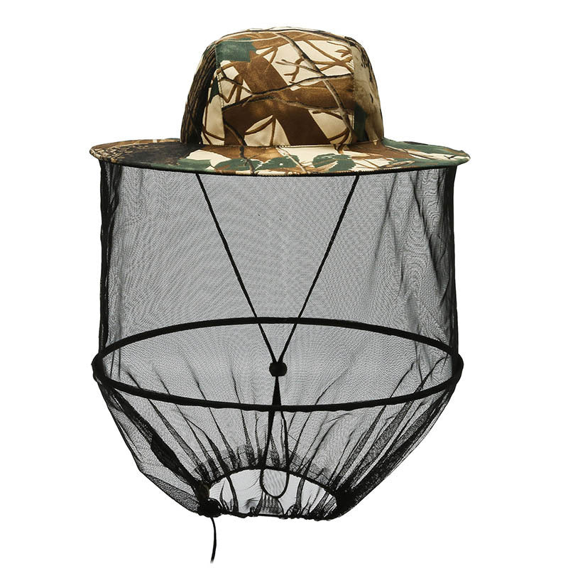 Anti Mosquito Bucket Hat Quick-dry Casual Sun-proof Fishing Hat