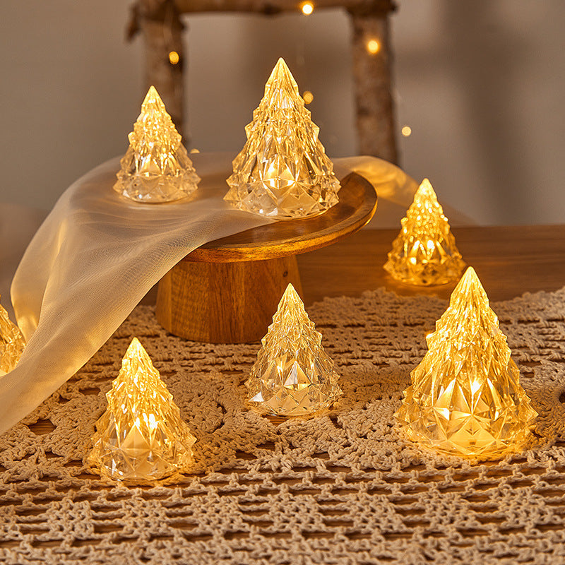 Iceberg Christmas Tree Night Lamp LED Bedside Atmosphere Candle Light