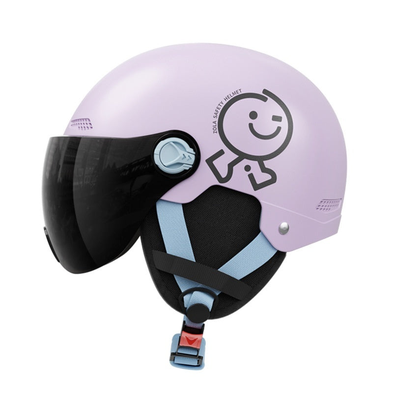 Women's Motorcycle Solid Color Safety Helmet