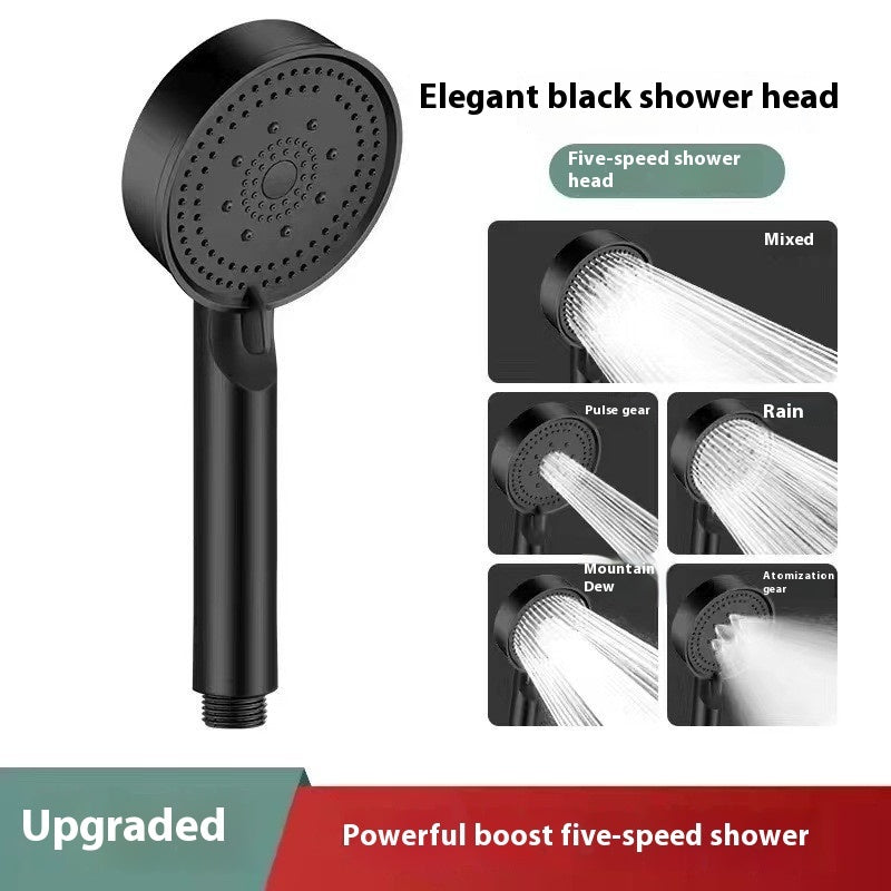 Handheld Pressure Shower Nozzle – 5-Speed Adjustable Shower Head