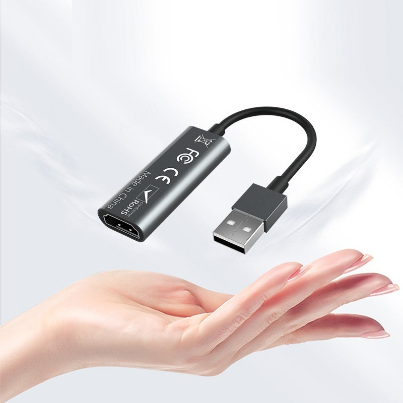Game Live Streaming HDMI To USB 2.0 With Cable Video Capture Card 4k