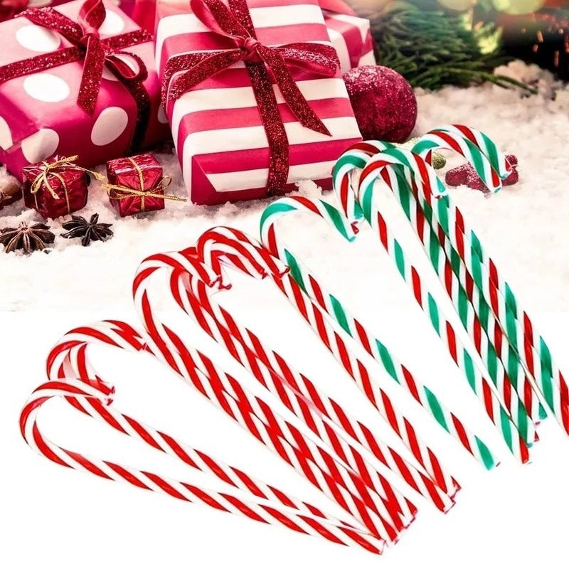 Christmas Candy Crutch Red Scene Decorative Pendant