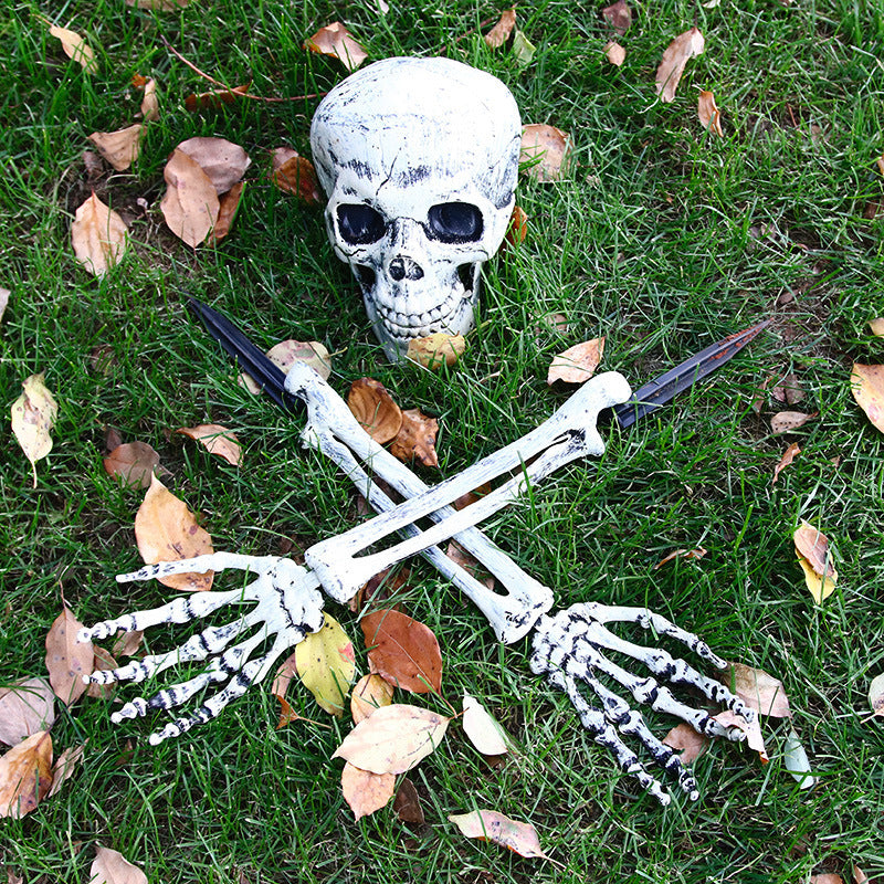 Halloween Skeleton Set – Realistic Simulation Props for Ghost Festival and Haunted House Decorations