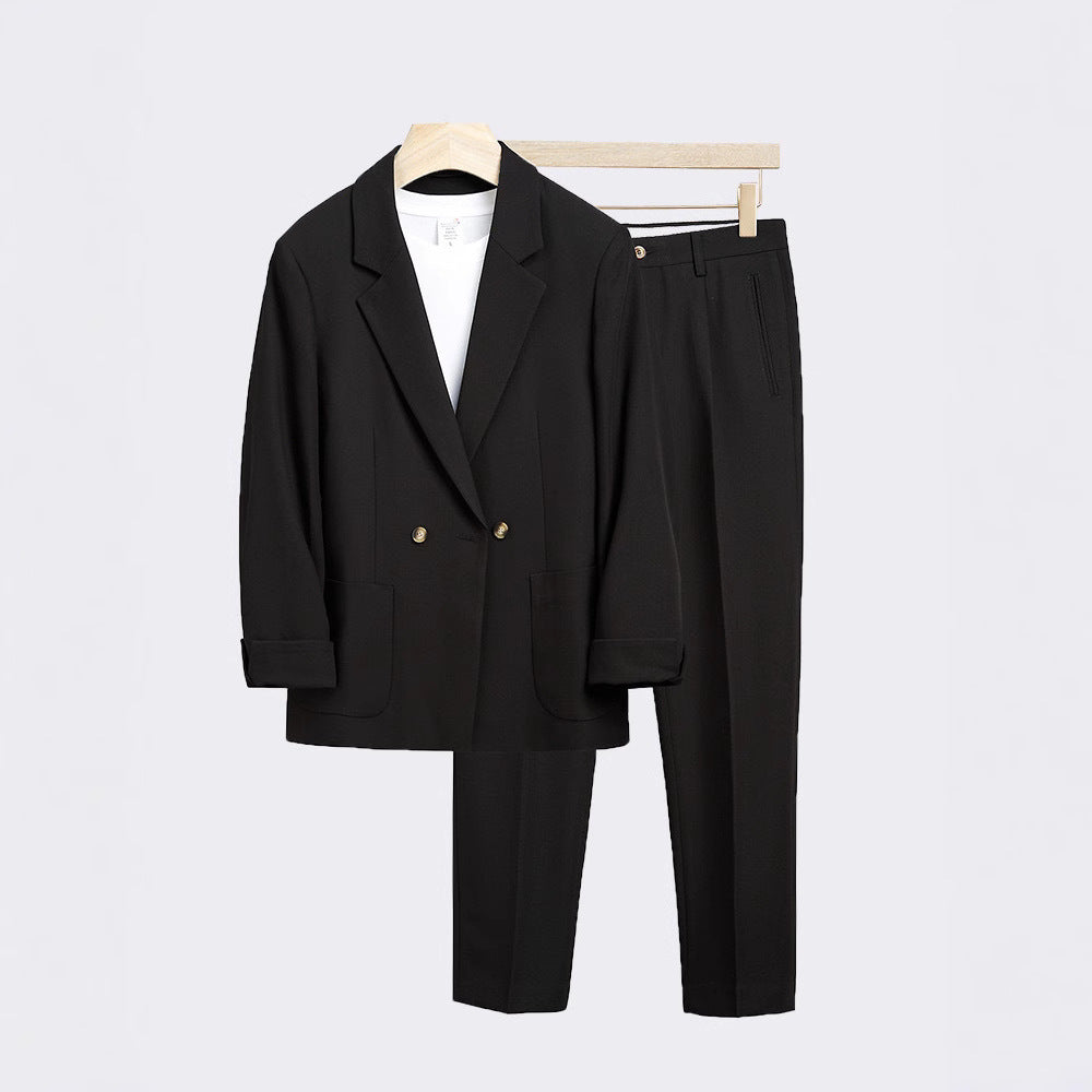Japanese Style Draping Casual Suit Men's Loose