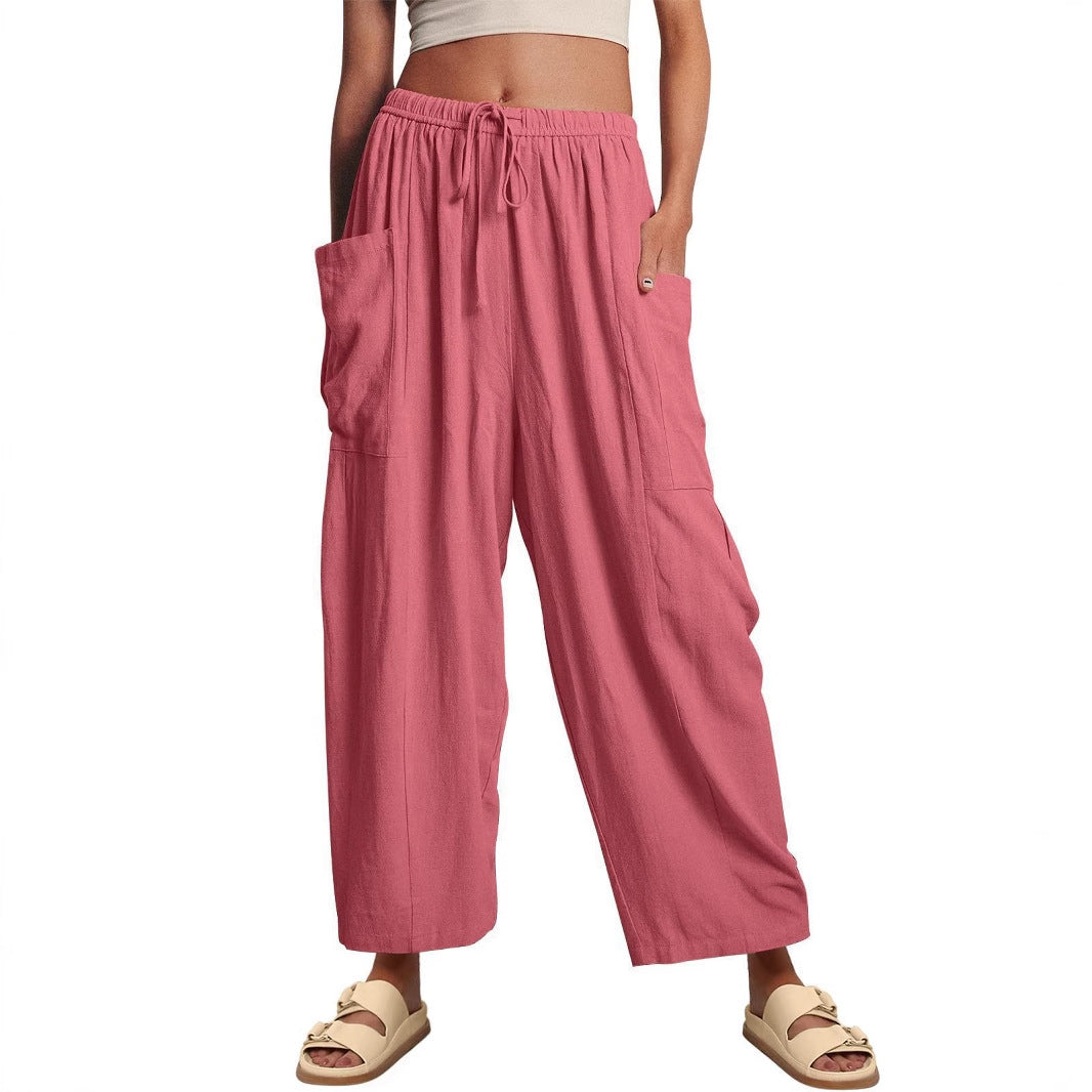Women’s Wide Leg Drawstring Pants – Street Style Essentials