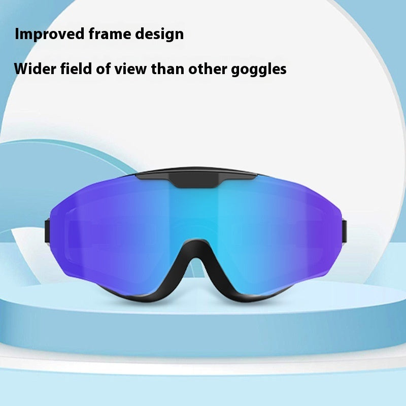 Plated Swimming Goggles Set with Nose Clip & Earplugs – Adult & Kids Models