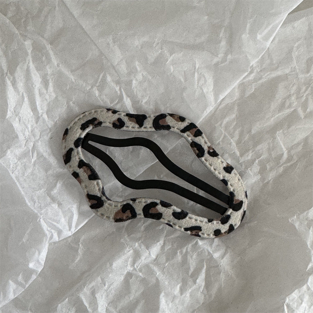 Leopard Print Hollow Out BB Clip Clouds Pentagram Hairpin