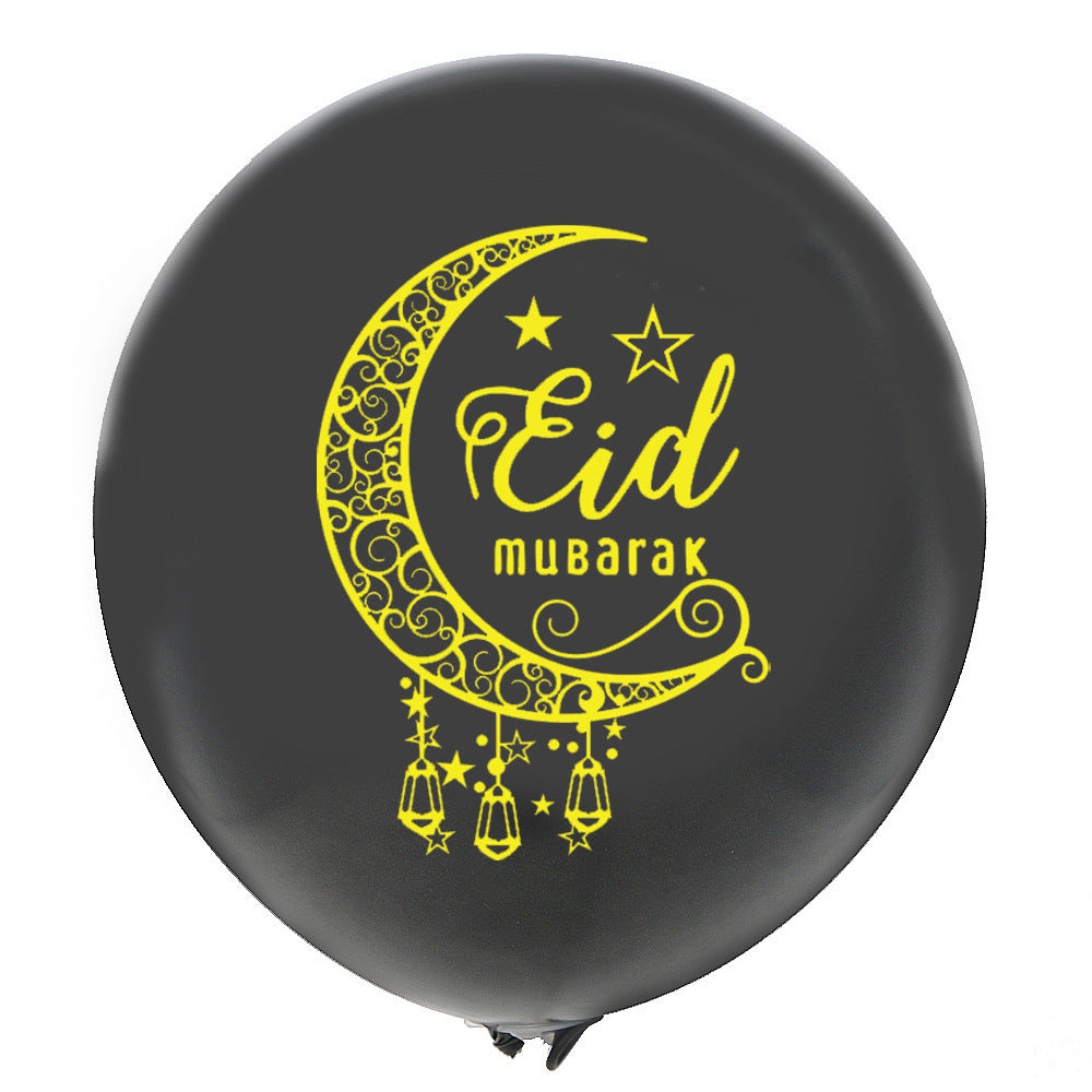 Eid Mubarak Latex Balloons for Ramadan Kareem Festival