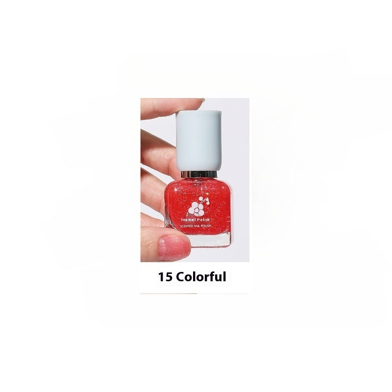 Water-based Quick-drying Baking-free Long-lasting Tearable Popular Color White Fragrance-retaining Nail Polish