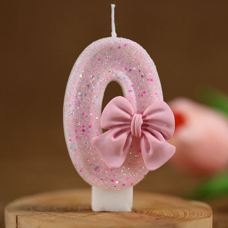 Creative Digital Bow Birthday Candle