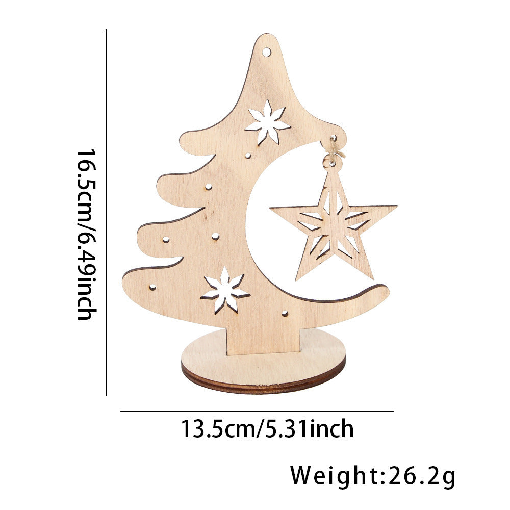 DIY Christmas Tree Hollow Hanging Decoration Table Holiday Party