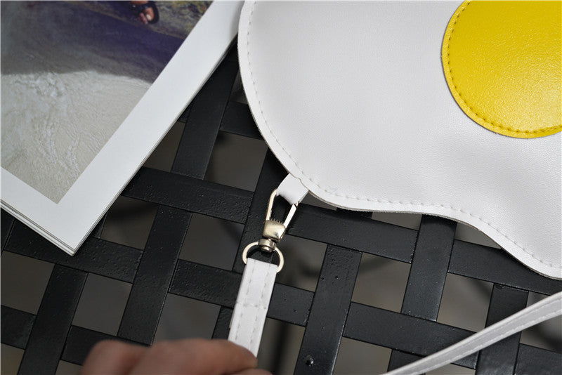 Poached Egg Cute Girl One-Shoulder Messenger Bag – Mobile Phone Holder
