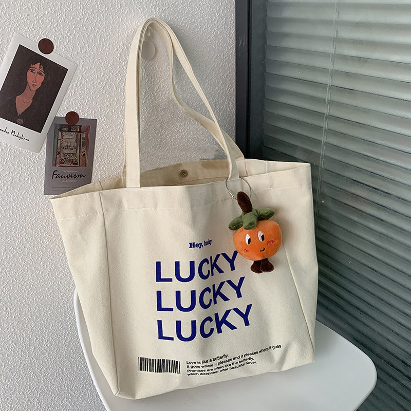 Student Shopping Tote Canvas Bag – Durable & Spacious