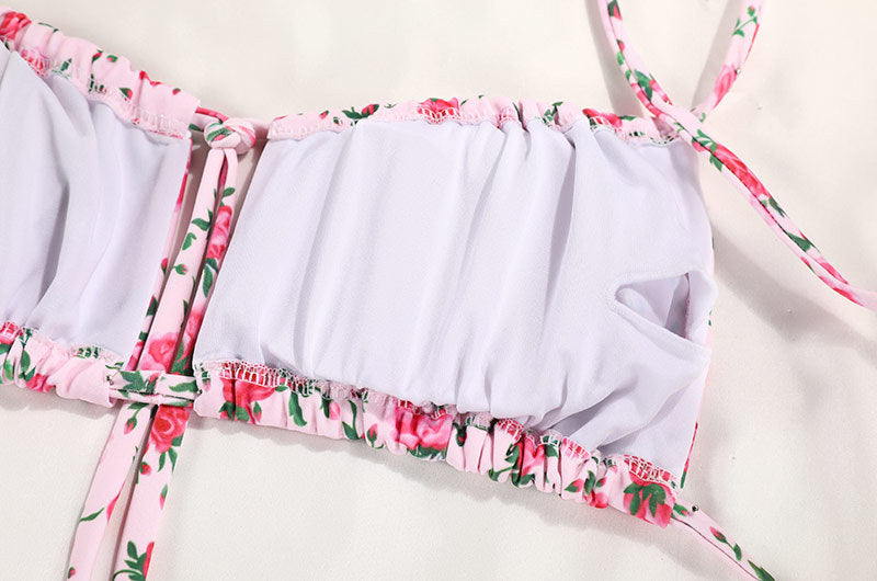 Women’s Printed Strap Bikini Set – Women’s Swimwear