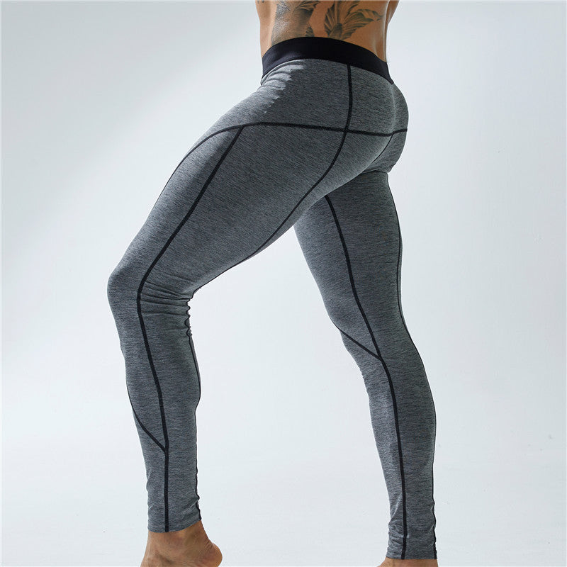 Men’s Workout Sports Leggings – Elastic Tight Fitness Pants