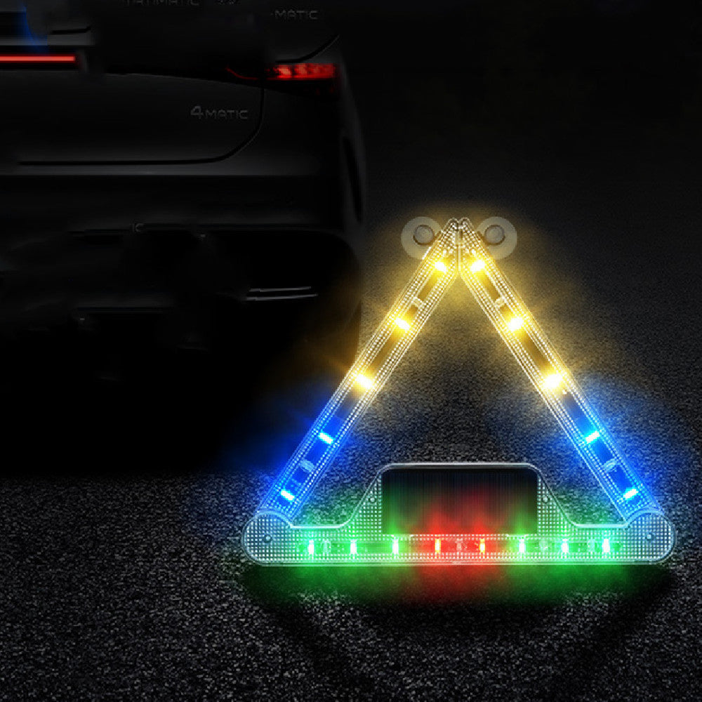 Solar Warning Light Car Anti-collision Flash Emergency Light